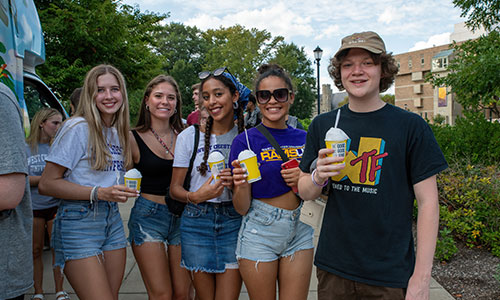 Group of students at wcu event