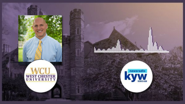 Photo of John Kennedy and KYW logo