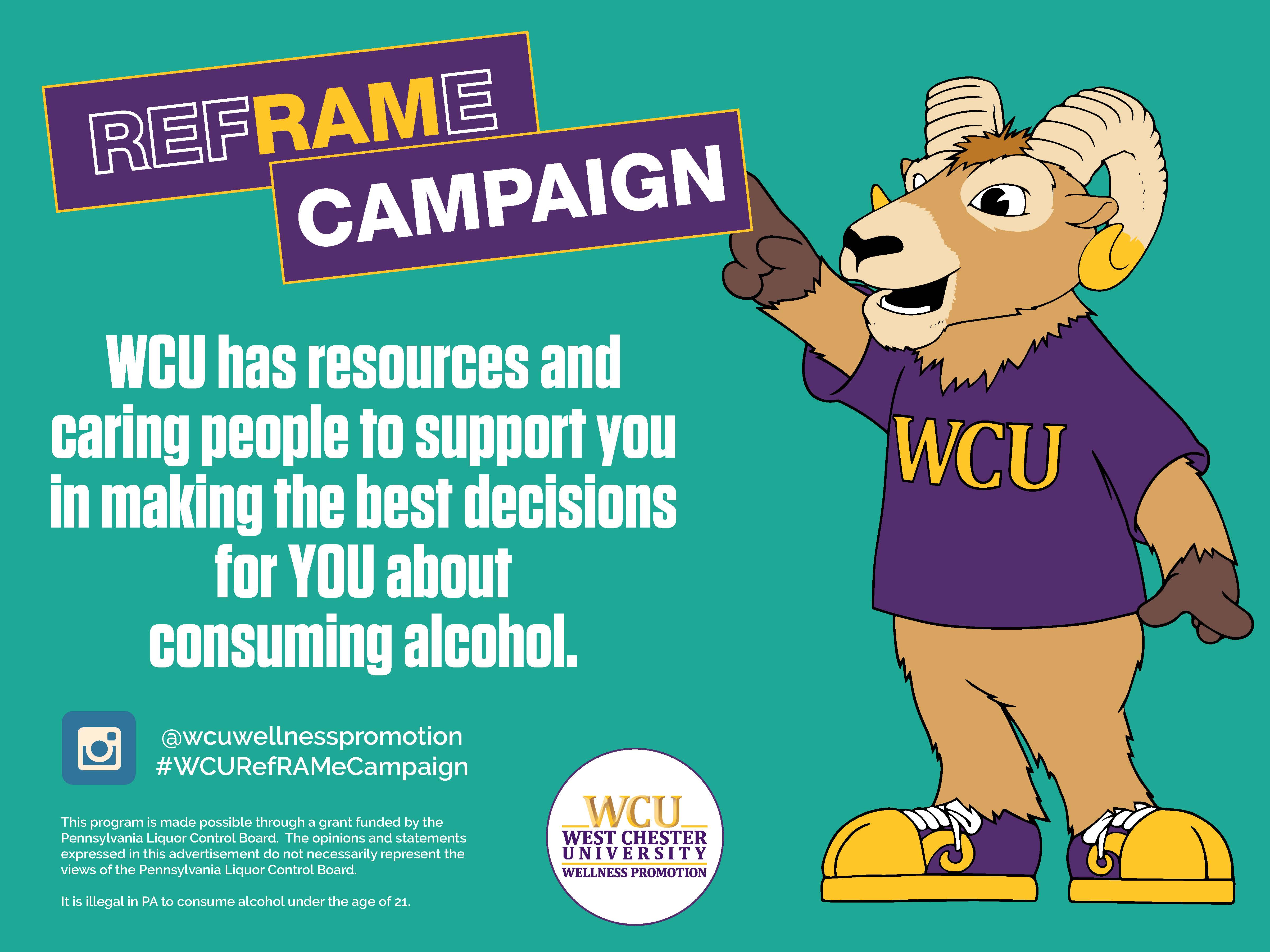 WCU Resources and caring people to support you in making the best decisions for YOU about consuming alcohol.
