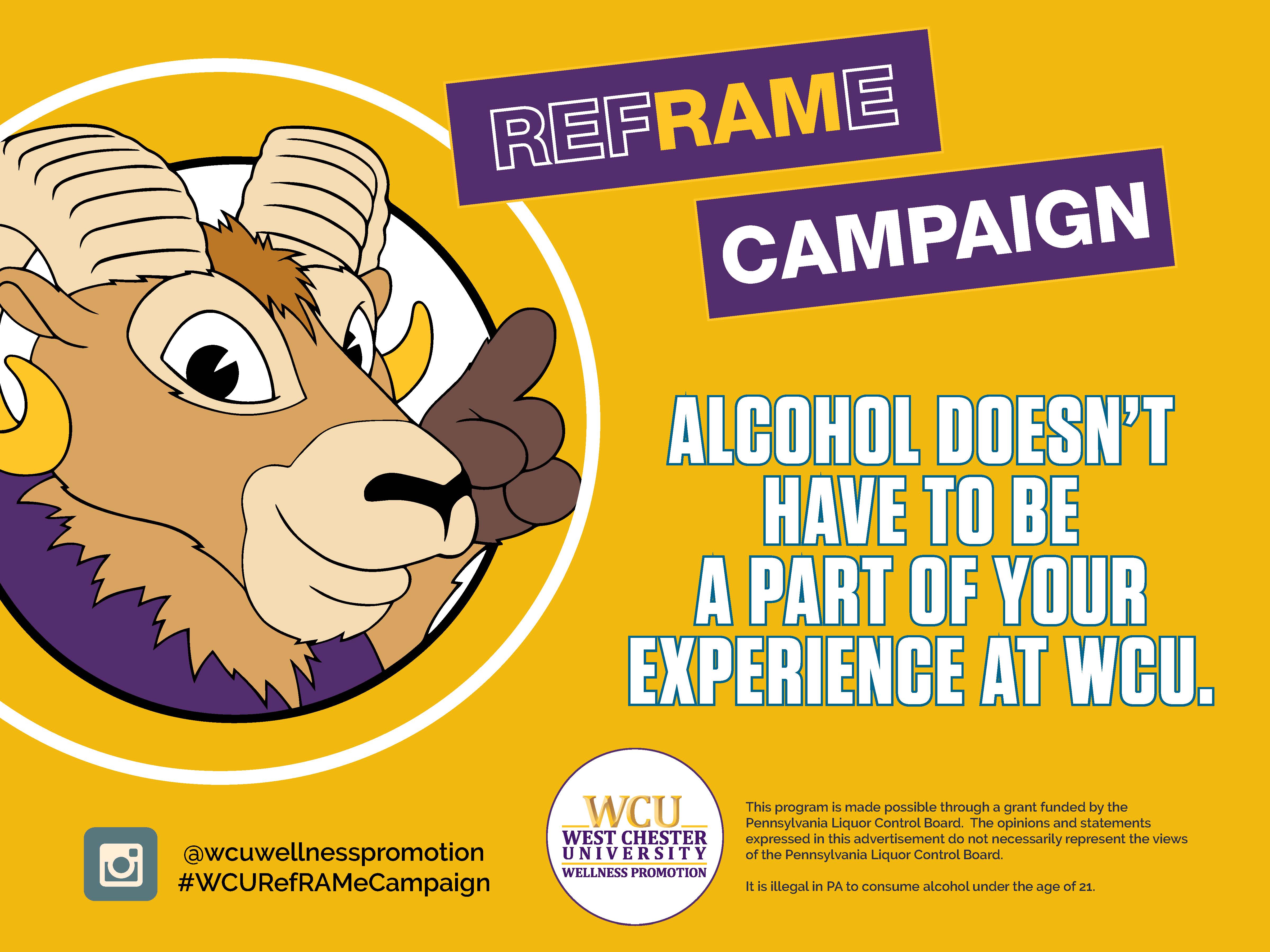 Alcohol doesn't have to be a part of your experience at WCU.