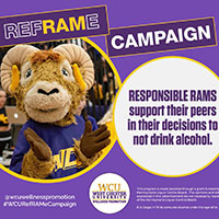 Responsible Rams support their peers in their decisions to not drink alcohol.