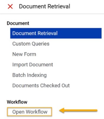 open workflow