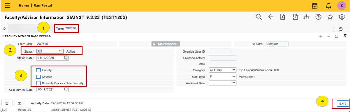 Fig. 3 - Screenshot of status area