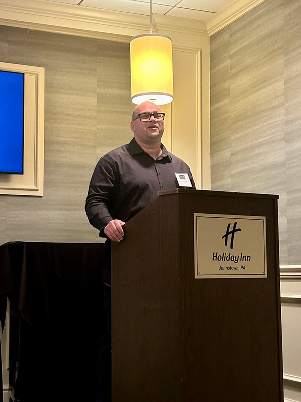 Jim Crow North Auhtor at podium