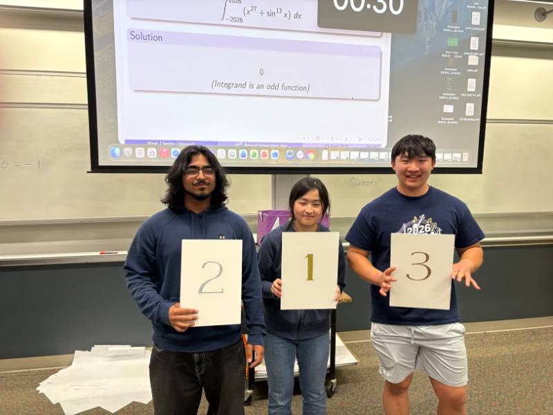 High school winners of the 2026 Integration Bee