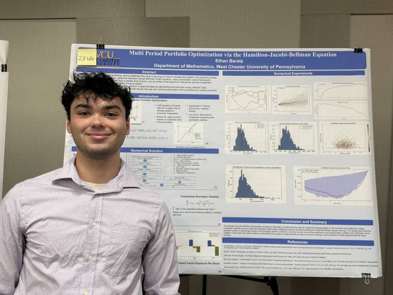 Ethan Baratz, presented a poster at the&nbsp; Fall 2025 CSM Student Poster Session