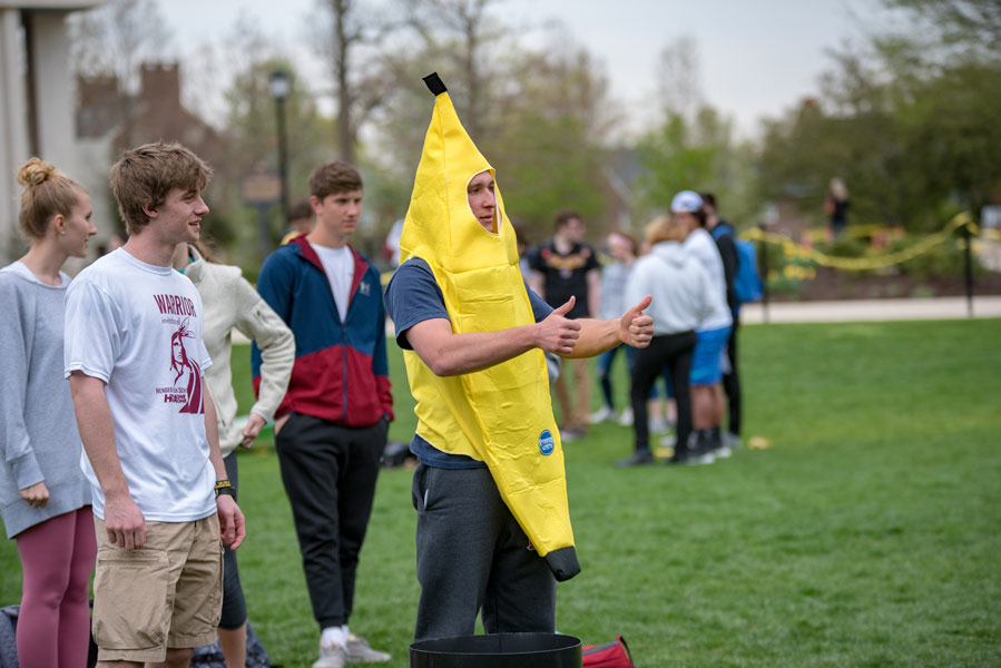 Students on Banana Day